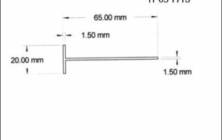 TP05 1713 Plastic T Sections from TP Extrusions