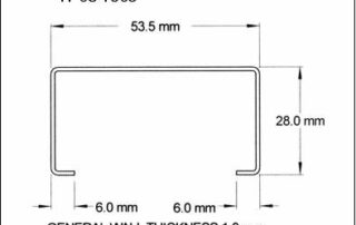 TP05 1903 Variant Extruded Plastic Channels from TP Extrusions