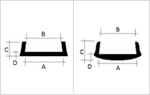 Plastic Clip On Edging Channels Extruded Plastic Channels from TP Extrusions
