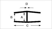 Stock Plastic Equal H Extruded Sections from TP Extrusions Stock Plastic Equal H Extruded Sections from TP Extrusions