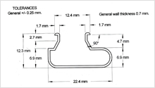Slatwall Insert Plastic Extrusion from TP Extrusions
