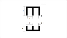 Straight Centre Leg Channels from TP Extrusions Straight Centre Leg Channels from TP Extrusions