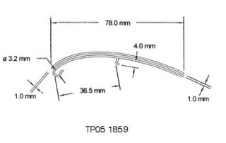 TP05 1859 Curved EPOS Label Holders from TP Extrusions