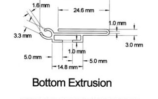 TP05 1812 - 2 Part EPOS Label Holders from TP Extrusions
