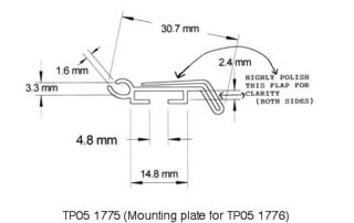 TP05 1775 - 2 Part EPOS Label Holders from TP Extrusions