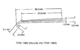 TP05 1685 - 2 Part EPOS Label Holders from TP Extrusions
