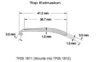 TP05 1811 - 2 Part EPOS Label Holders from TP Extrusions