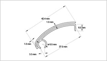 Label Holders / Ticket Strips - Curved EPOS from TP Extrusions