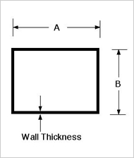 Square and Rectangular Tubing with Straight Edge Corners Square and Rectangular Tubing with Straight Edge Corners